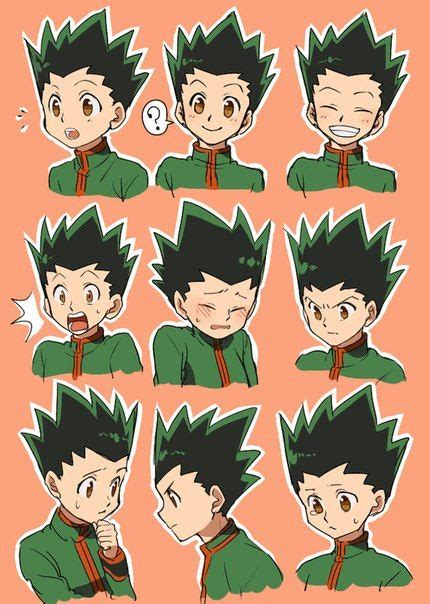 Gon Freecss Faces And Expressions Hunter X Hunter Hunter Anime Killua