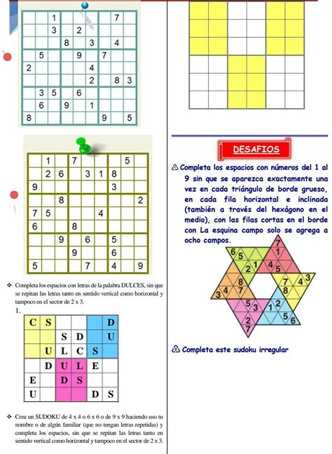 Completa Los Espacios Con N Meros Del Al Sin Que Se Repitanlos