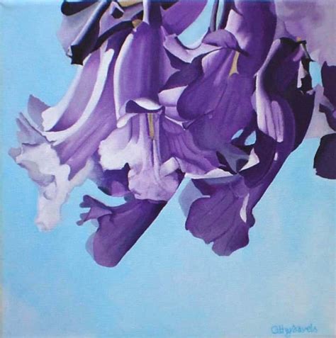 Jacaranda Flower Painting Purple African Tree Flower Macro - Etsy