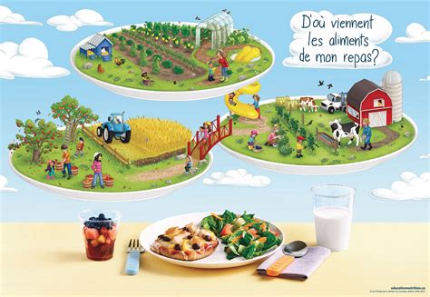 Affiche Do Viennent Les Aliments De Mon Repas On Behance