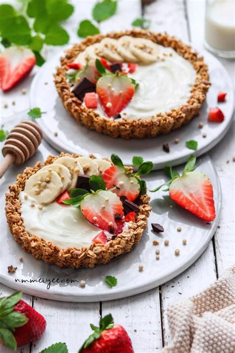 Granola cups müsli cups mit joghurt honig apfel und zimt Artofit