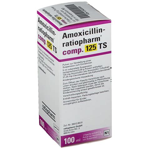 Amoxicillin Ratiopharm Comp Ts Ml Shop Apotheke