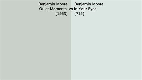 Benjamin Moore Quiet Moments Vs In Your Eyes Side By Side Comparison