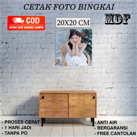 Cetak Foto Media Papan Kayu Mdf Ukuran X Cm Lazada Indonesia