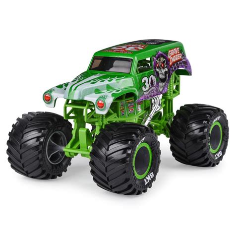 Monster Jam 30th Anniversary Grave Digger Truck True Metal 124