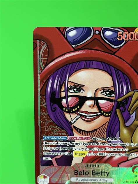 💥one Piece Series 5 Awakening Of The New Era Belo Betty Alt Art Op05