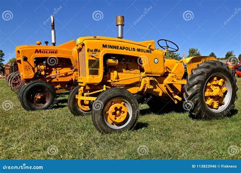 Restored Minneapolis Moline Tractors Editorial Photo - Image of farm ...