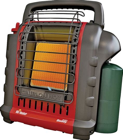 Mr Heater F232000 Portable Buddy Heater 9 In W 15 In H 4000 9000 Btu Heating Propane Gray Red