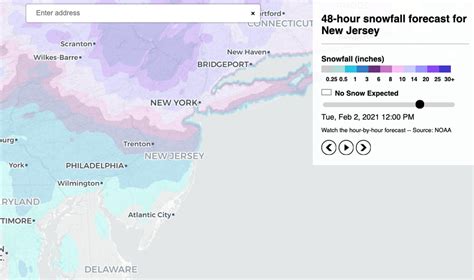 N.J. weather: Track snow total projections for your town with new ...