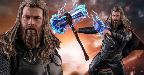 手持雙鎚肥神再次叱吒戰場 Hot Toys MMS557 復仇者聯盟終局之戰索爾 Thor 1 6 比例人偶作品