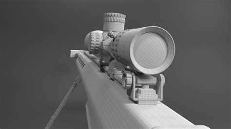 Sniper Rifle With Scope Model - TurboSquid 2226979