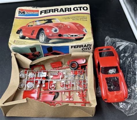 VINTAGE MONOGRAM FERRARI Gto Model Kit 1 25 Scale EUR 11 68 PicClick DE