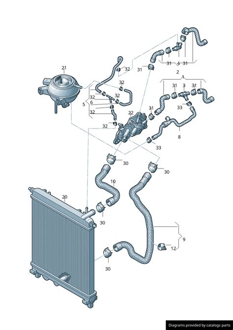 Volkswagen Seat Skoda Coolant Hose S G Lllparts