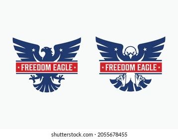 Illustration American Eagle Logo Design Stock Vector (Royalty Free ...