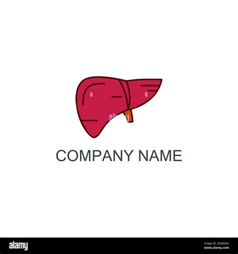 Vector Liver Icon Flat Logohuman Disease Health Designliver Anatomy Medical Health Stock