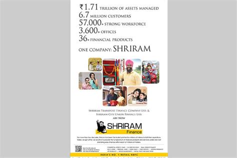 Shriram Finance Indias Largest Retail NBFC Launches A Multimedia Cam