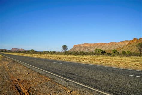 The Macdonnell Ranges Near Alice Springs Nt Stock Image Image Of