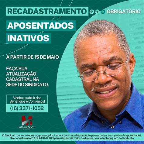 Sindicato lança Campanha de Recadastramento dos Aposentados Inativos