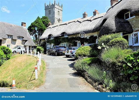 Church Hill Cottages Godshill Isle Of Wight UK Editorial Stock Photo