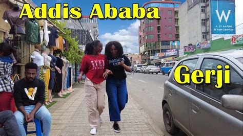 Walking Downtown Gerji Addis Ababa Ethiopia Youtube