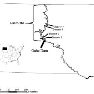 lake oahe map