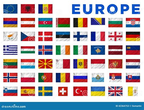 Banderas de Europa stock de ilustración. Ilustración de indicador ...