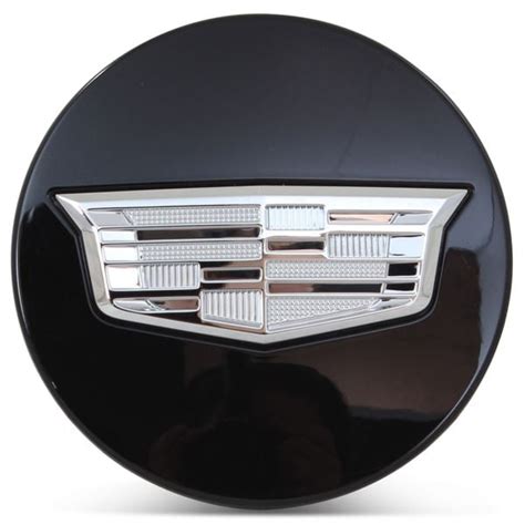 Oe Genuine Cadillac Center Cap Black W Chrome Crest 23491827 For