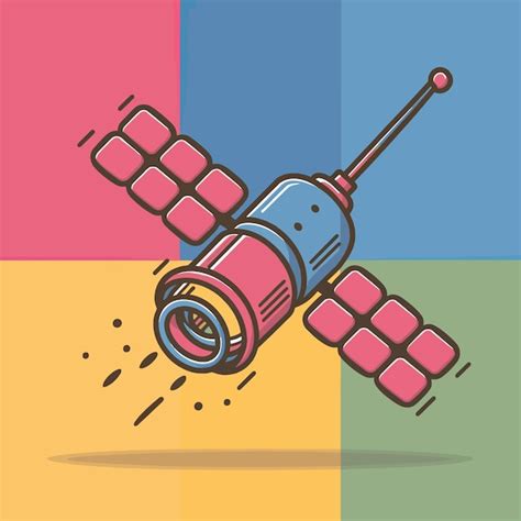 A cartoon drawing of a rocket with a red handle | Premium AI-generated ...