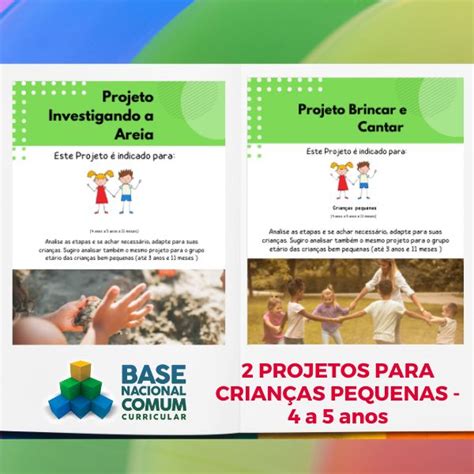 Kit de Projetos Pedagógicos Para Crianças Pequenas 4 e 5 anos de