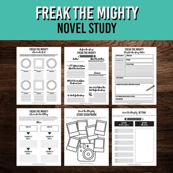 Freak The Mighty Novel Study Activity Bundle Rodman Philbrick Tpt