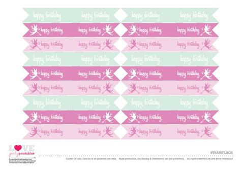 Free Fairy Party Printables From Love Party Printables Fairy Parties