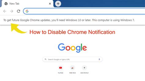 How To Remove Chrome Notification To Get Future Google Chrome Updates