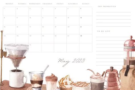 27 Aesthetic Cute May 2023 Calendars Free Printable Artofit