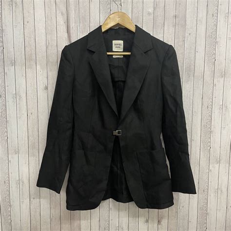 【目立った傷や汚れなし】フランス製 Hermes エルメス リネン ジャケット サイズ36 Linen Jacket レディース トップス T474 の落札情報詳細 ヤフオク落札価格情報