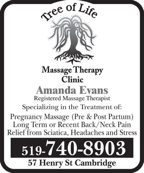 Tree Of Life Massage Therapy Clinic Ads 1