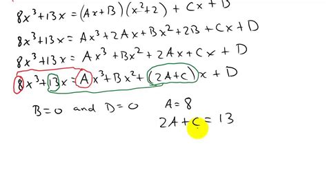 Integration Partial Fractions Example 4 Quadratic Youtube