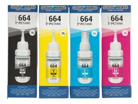 Pack 4 Tintas 664 Para Epson Alternativas Premium