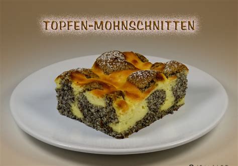 Topfen Mohn Schnitten Rezept Ichkoche At