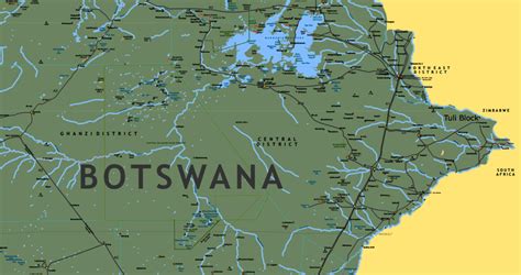 Map Of Botswana