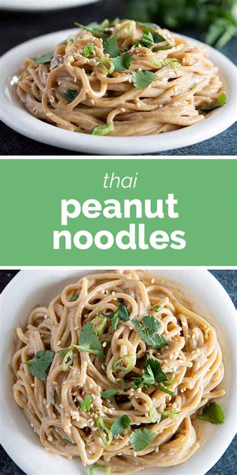 Thai Peanut Noodles Taste And Tell