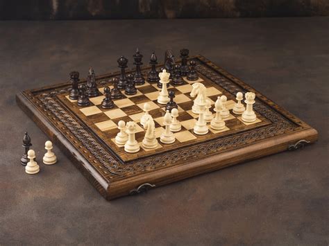 Wooden Chess Set, Carved Chess Set, Handmade Beautiful Chess Set - Etsy