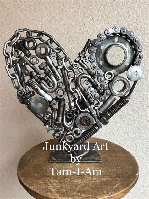 Junkyard Art By Tam I Am Pieces And Parts Welded Together To Make