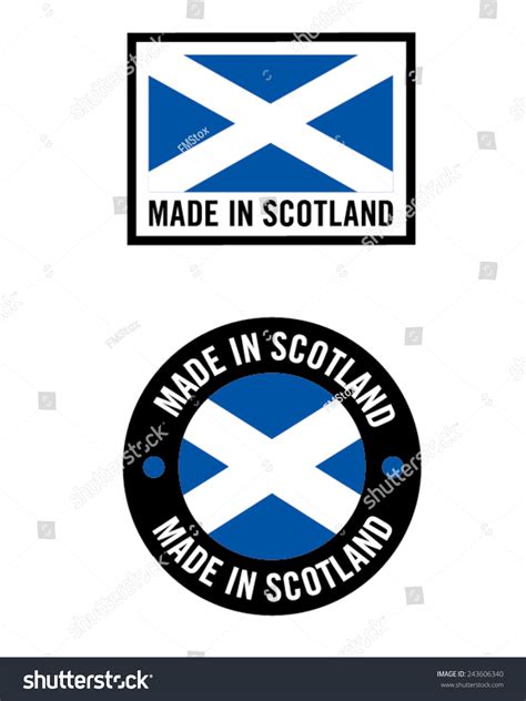 Vector Made Scotland Icon Logo Set Stock Vector (Royalty Free ...