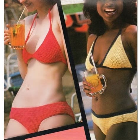 Crochet Bikini Pattern Vintage S Crochet Swimsuit Pattern Etsy