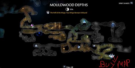 Ori And The Will Of The Wisps Mouldwood Depths Walkthough Map