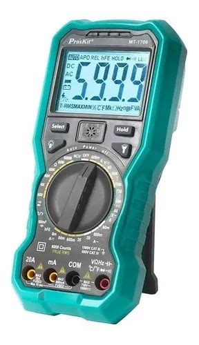 Multimetro Digital Tester 3 5 6 True Rms Proskit Mt 1706 Pr Cuotas