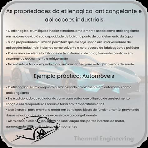 As Propriedades Do Etilenoglicol Anticongelante E Aplica Es Industriais