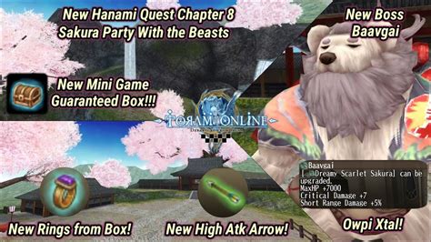 Toram Online New Chapter 8 Hanami Quest Event Update All New Drops