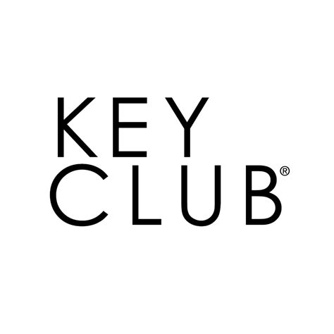 Key Club Wordmark Stacked Black Key Club