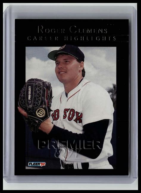 Fleer Roger Clemens Roger Clemens Career Highlights Premier Ojv